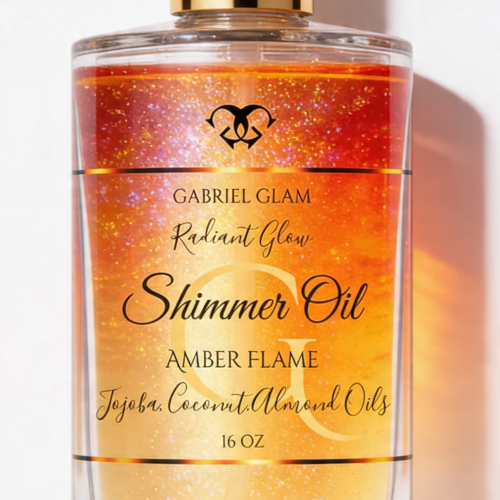 Amber Flame Shimmer Oil 16 oz